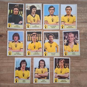 Panini 11 afbeeldingen Berchem sport Belgisch voetbal 1972 beschikbaar voor biedingen