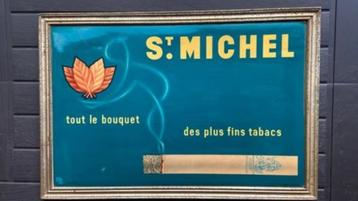 Vintage reclamebord St-Michel, Verzamelen, Ophalen of Verzenden, Gebruikt, Reclamebord