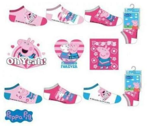 Peppa Pig Sneakersokken - 3 paar, Kinderen en Baby's, Kinderkleding | Schoenen en Sokken, Nieuw, Sokken, Meisje, Ophalen of Verzenden