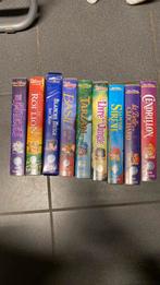 Kavel van negen VHS-cassettes Walt Disney Classics-collectie