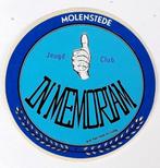 Sticker Jeugdclub "In memoriam" Diest, Verzamelen, Stickers, Gebruikt, Ophalen of Verzenden
