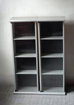 2 Houten Vitrinekasten 30 x 96 cm., Ophalen, Zo goed als nieuw