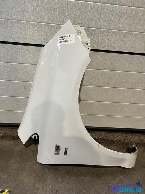 OPEL CORSA D wit Z474 Rechts voorscherm scherm 2006-2015, Auto-onderdelen, Carrosserie, Spatbord, Opel, Gebruikt, Ophalen of Verzenden