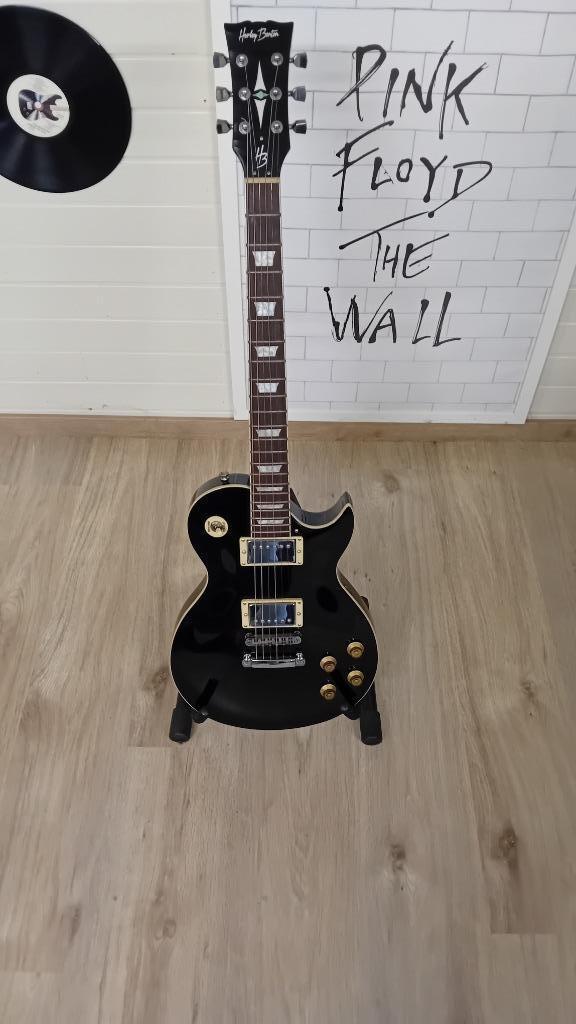 Harley Benton SC-500 BK Vintage Series, Muziek en Instrumenten, Snaarinstrumenten | Gitaren | Elektrisch, Zo goed als nieuw, Solid body