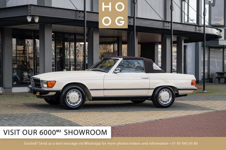 Mercedes-Benz SL-Klasse 280 SL ( R107 ) (bj 1983), Auto's, Oldtimers, Bedrijf, Te koop, Lederen bekleding, Open dak, Mercedes-Benz