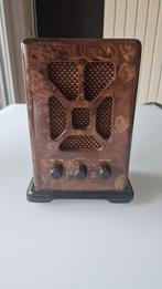 Retro houten transistor radio Steepletone AM FM, Ophalen of Verzenden, Gebruikt, Transistorradio