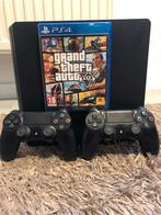 Nieuw model ps4 slim (500gb)met 2 controllers en gta5, Ophalen, Met 2 controllers, Slim