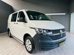 VW Transporter T6.1 *DUBBELE CABINE*1 Jaar Garantie*, Auto's, Voorwielaandrijving, Testrit aan huis, Stof, Wit
