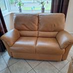 Canapé 2 places en cuir, couleur cognac | Natuzzi, Maison & Meubles, Banc droit, Enlèvement, Utilisé, Cuir