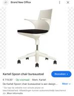 Chaise de bureau Kartell Spoon chair, Comme neuf, Chaise de bureau, Enlèvement, Blanc