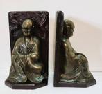 Boekensteunen, Oosterse monikken met Draken decor., Antiek en Kunst, Ophalen of Verzenden