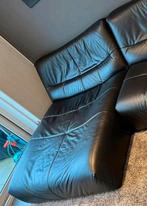 Méridienne en cuir noir, Maison & Meubles, Enlèvement