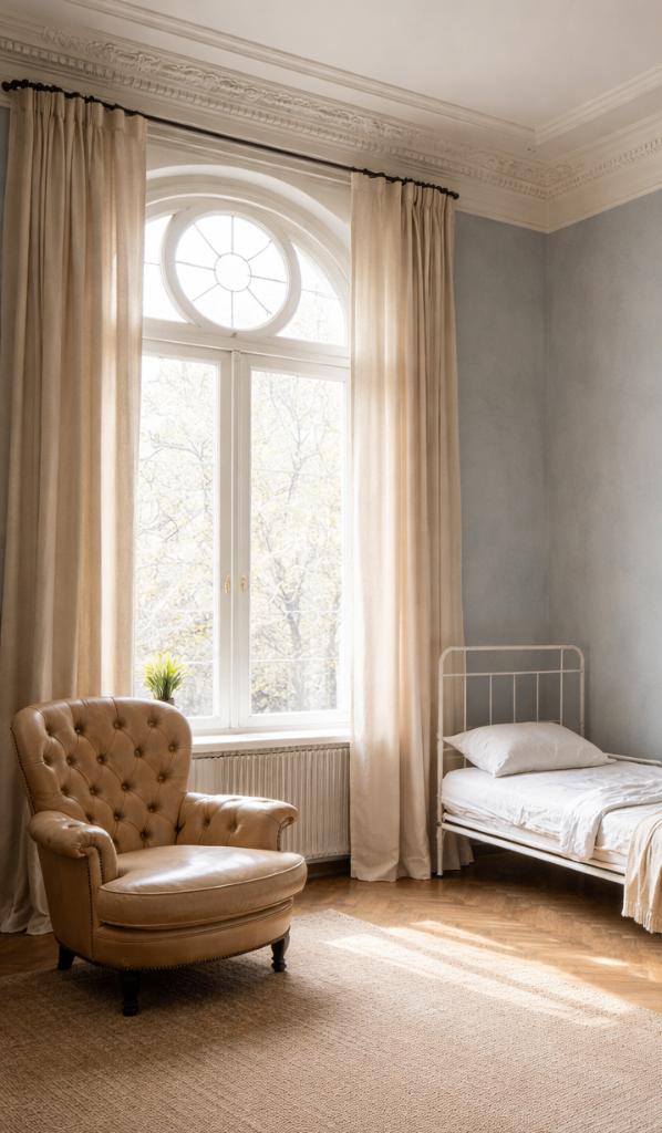 fauteuil classique en cuir de style capitonn, Maison & Meubles, Fauteuils, Utilisé, Enlèvement