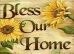 DIamond Painting tekst Bless Our Home 40x30cm, Verzenden, Nieuw, Knutselwerk