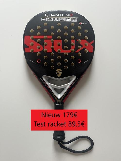 Siux Quantum 2 ex test racket, Sport en Fitness, Padel, Zo goed als nieuw, Padelracket, Ophalen of Verzenden