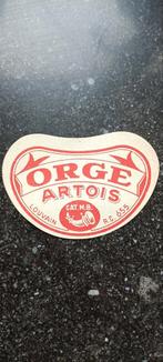 Oud bieretiket orge Artois Louvain, Verzamelen, Biermerken, Ophalen of Verzenden