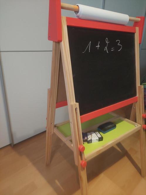 2 in 1 schoolbord incl. accessoires, Diversen, Schoolborden, Gebruikt, Krijtbord, Ophalen