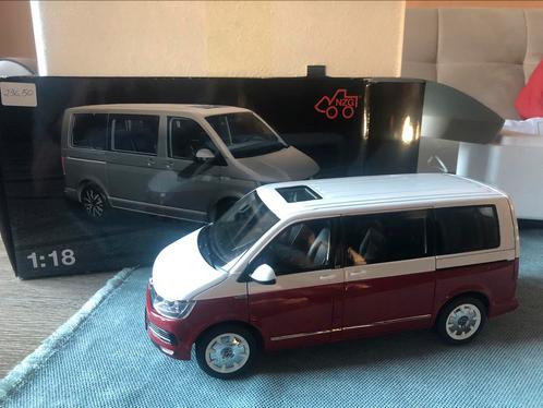 VW Transporter 6 Multivan red/white NZG 1/18, Hobby en Vrije tijd, Modelauto's | 1:18, Nieuw, Auto, Overige merken, Ophalen