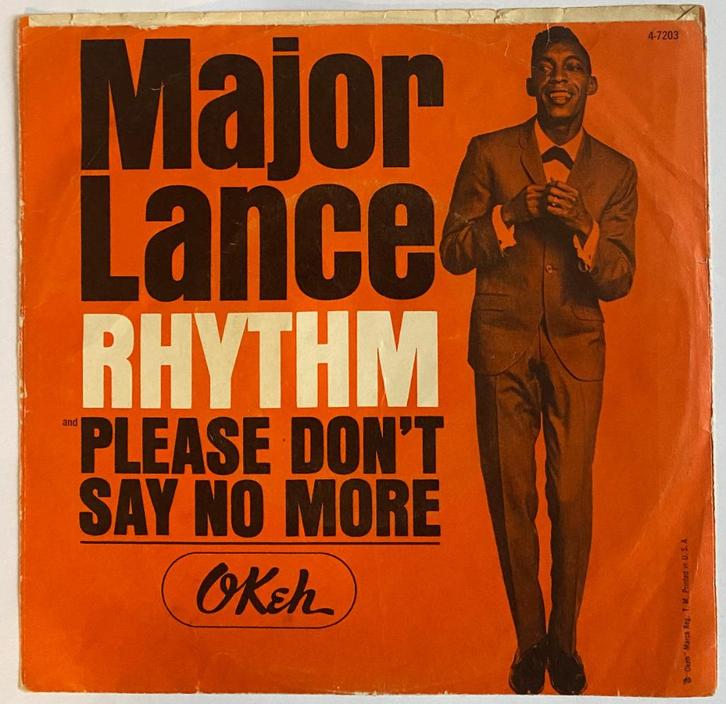 Major Lance Rhythm Zeg alsjeblieft niet meer nee, Cd's en Dvd's, Vinyl Singles, Gebruikt, Single, Overige genres, 7 inch, Ophalen of Verzenden