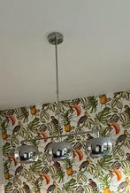Moderne hanglamp met 3 pendels – spiegel-effect, als nieuw, Huis en Inrichting, Ophalen, Zo goed als nieuw