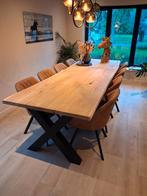 Eiken boomstamtafel 3 meter, Huis en Inrichting, Tafels | Eettafels, Ophalen