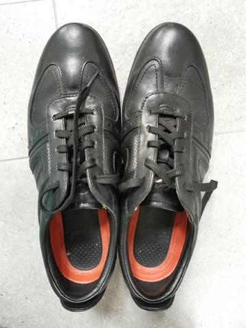 chaussure à lacets en cuir noir Clarks taille 41 - comme neu