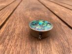Vintage Parelmoer Pildoos Abalone schelp Verzilverd, Ophalen of Verzenden