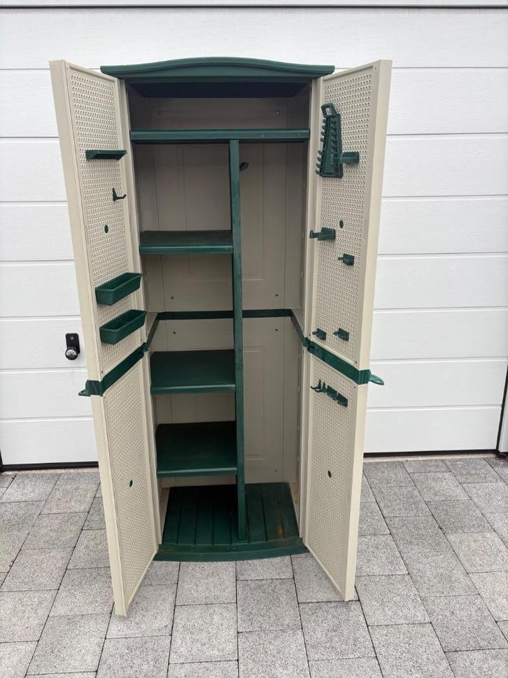 Tuin opberg kast,in harde kunststof !, Tuin en Terras, Bergingen en Tuinkasten, Zo goed als nieuw, Kunststof, Ophalen