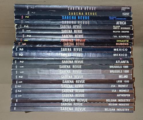 SABENA REVUE 1971-1990 = lot van 38 tijdschriften, Verzamelen, Tijdschriften, Kranten en Knipsels, Tijdschrift, 1960 tot 1980