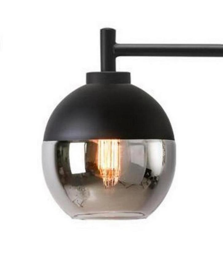 Luxe bol-rond ronde Lampenkap lamp mat-zwart chrome chroom, Huis en Inrichting, Lampen | Lampenkappen, Nieuw, Minder dan 25 cm