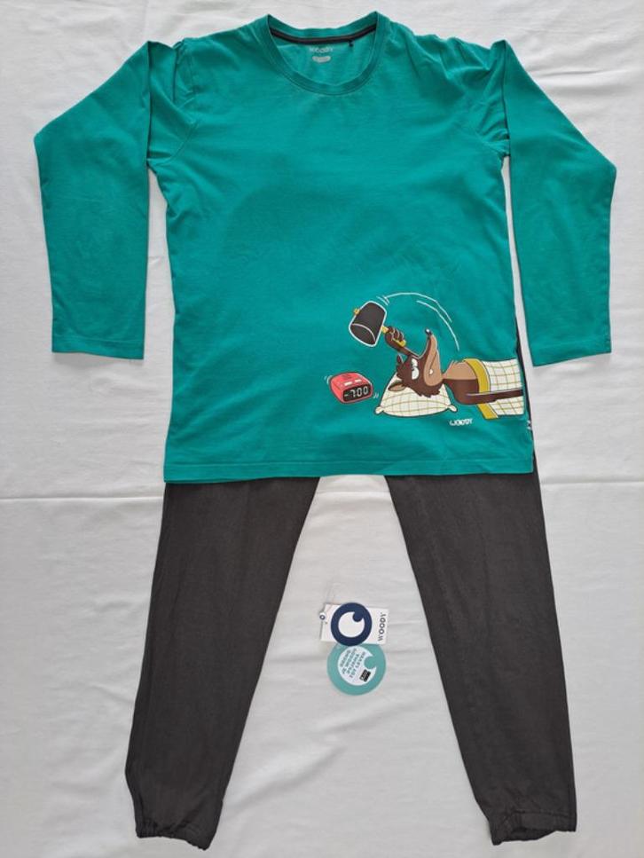 Woody pyjama wolf en wekker maat 164, Kinderen en Baby's, Kinderkleding | Maat 164, Gebruikt, Jongen, Nacht- of Onderkleding, Ophalen of Verzenden