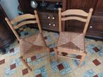 Stoelen met rieten zitting, Ophalen, Zo goed als nieuw, Bruin, Hout