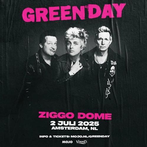2 x GOLDEN CIRKEL GREENDAY Amsterdam Ziggodome, Tickets en Kaartjes, Concerten | Pop, Juli