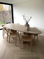 tafel organische vorm op maat gemaakt, Scandinavisch strak japandi, 100 à 150 cm, Ovale, Autres essences de bois