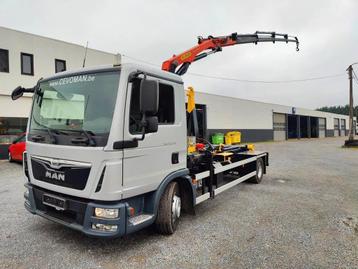 MAN TGL 12.250 Container + Palfinger PK5001 Remote beschikbaar voor biedingen