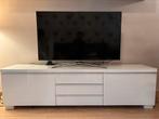 Meuble TV design blanc laqué, Ophalen, Zo goed als nieuw