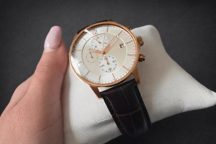 Rodania - herenhorloge - Nieuw, Handtassen en Accessoires, Horloges | Heren, Nieuw, Polshorloge, Overige merken, Staal, Leer, Ophalen of Verzenden