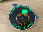 Sticker Snoep met verstand spaar je tand, Enlèvement ou Envoi