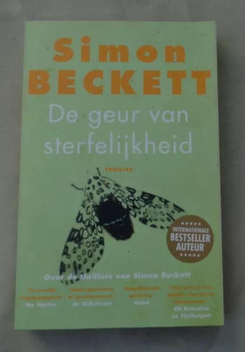 SIMON BECKETT De geur van sterfelijkheid PAPERBACK 8e druk 2, Boeken, Thrillers, Zo goed als nieuw, Verzenden