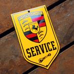 Emaille Schild PORSCHE Dealer Reclamebord Plaque Logo Wapen, Verzamelen, Verzenden, Gebruikt, Reclamebord