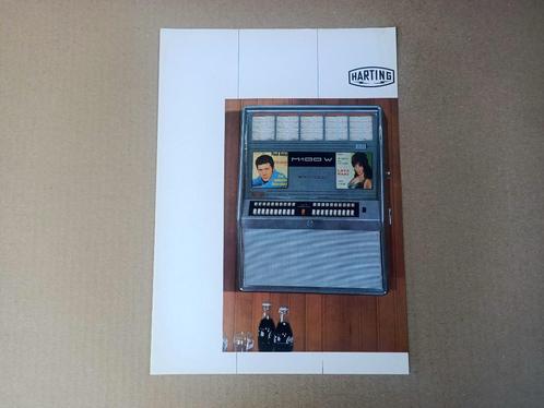 Flyer: Harting M100W/ wallbox (1966) jukebox, Collections, Machines | Jukebox, Enlèvement ou Envoi