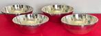 4 verzilverde schalen | Goldsmith | Wiskemann, Antiek en Kunst, Ophalen of Verzenden, Zilver