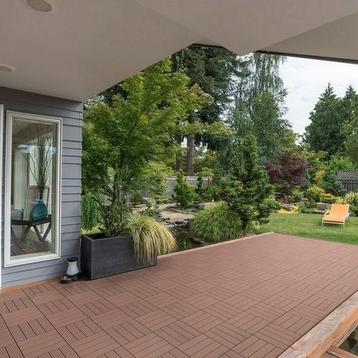 Premium composiet terrastegels 30 x 30 cm WPC beschikbaar voor biedingen