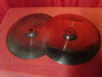 Gebruikt: VINTAGE Camber C6000 14 inch hihat set. beschikbaar voor biedingen
