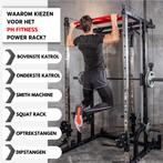 PH Fitness Power Rack met Smith Machine - Homegym Cage, Sport en Fitness, Ophalen of Verzenden, Nieuw, Buik, Push-up steun