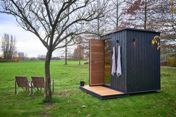 Premium BuitenSauna – Thermowood – afgewerkte Wellness Unit, Tuin en Terras, Overkappingen, Nieuw, Overige typen, Ophalen of Verzenden