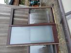 Voordeur met zijlicht in gezandstraalde glas, Ophalen, Zo goed als nieuw, Glas