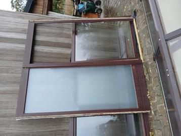 Porte avant avec éclairage latéral en verre sablé, Bricolage & Construction, Enlèvement, Comme neuf, Verre