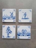 24 wandtegels, jaren 60, Belga, handgeschilderd, Antiek en Kunst, Antiek | Wandborden en Tegels, Ophalen
