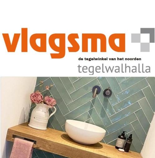 Groene handvormtegels in mat of glans badkamertegels groen, Doe-het-zelf en Bouw, Sanitair, Nieuw, Overige typen, Ophalen of Verzenden